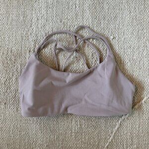 Vuori Sports Bra Small Mauve Strappy Back Athletic